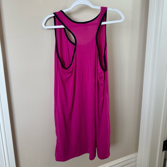 Hot Pink Flowy Dress - Picture 4 of 4